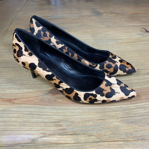 Coach Leopard Print Pointed Pumps - Picture 2 of 5